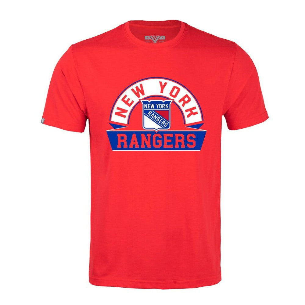 New York Rangers Levelwear Richmond Banner Arch T-Shirt Red