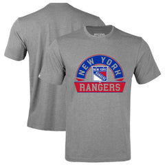 New York Rangers Levelwear Richmond Banner Arch T-Shirt Gray