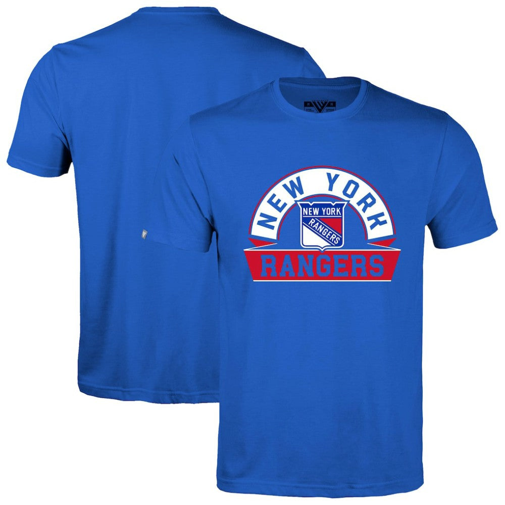 New York Rangers Levelwear Richmond Banner Arch T-Shirt Royal