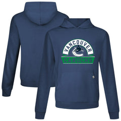 Vancouver Canucks Levelwear Relay Banner Arch Pullover Hoodie Navy