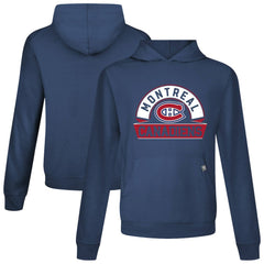 Montreal Canadiens Levelwear Relay Banner Arch Pullover Hoodie Navy