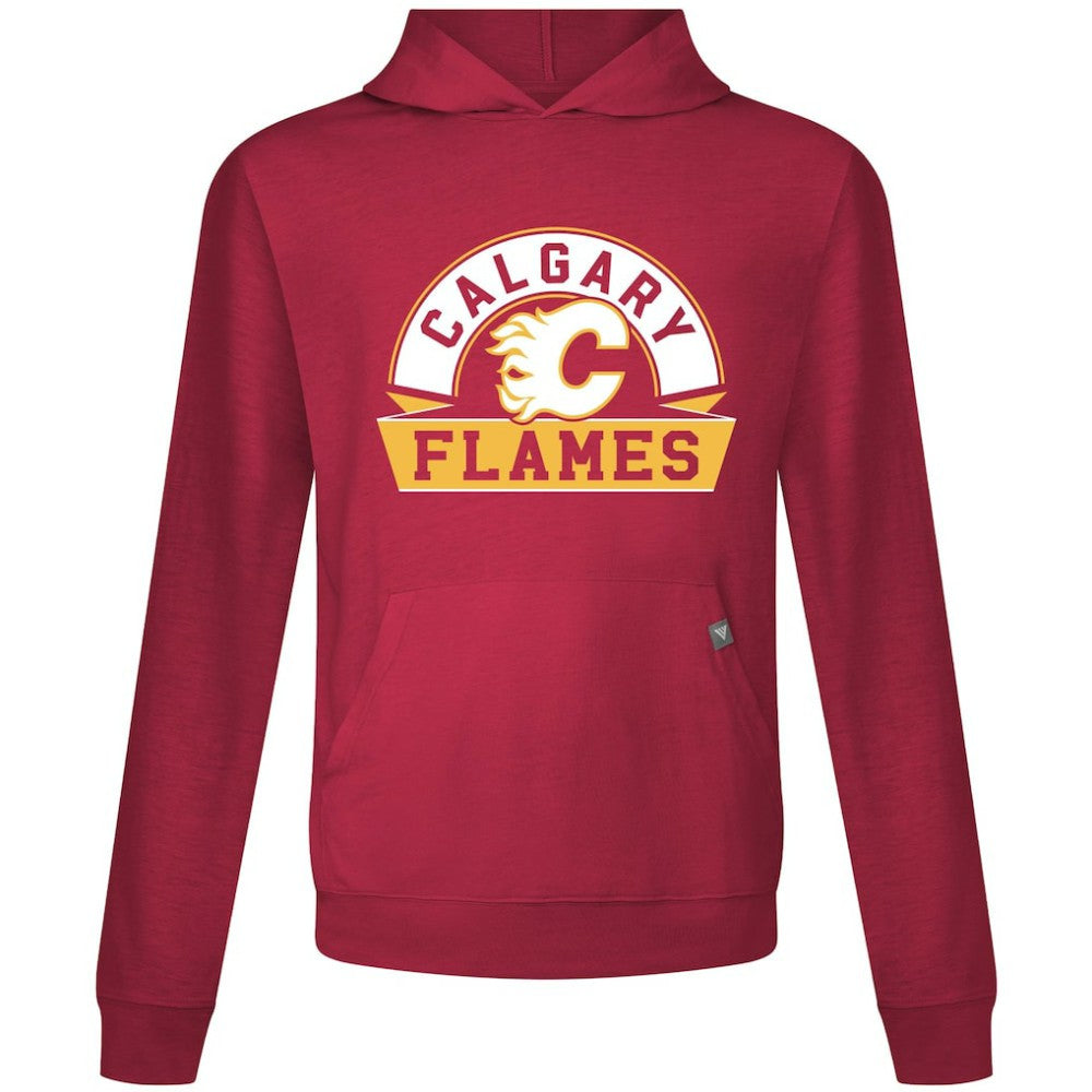 Calgary Flames Levelwear Relay Banner Arch Pullover Hoodie Red