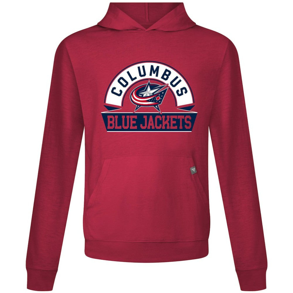 Columbus Blue Jackets Levelwear Relay Banner Arch Pullover Hoodie Red