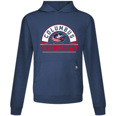 Columbus Blue Jackets Levelwear Relay Banner Arch Pullover Hoodie Navy