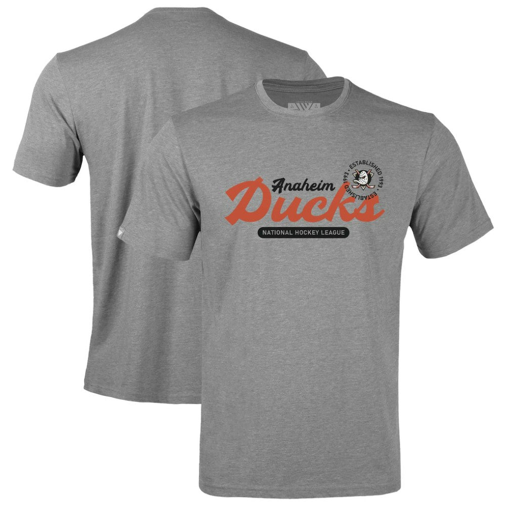 Anaheim Ducks Levelwear Youth Little Richmond Monument T-Shirt Gray