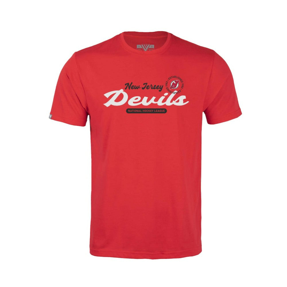 New Jersey Devils Levelwear Youth Little Richmond Monument T-Shirt Red