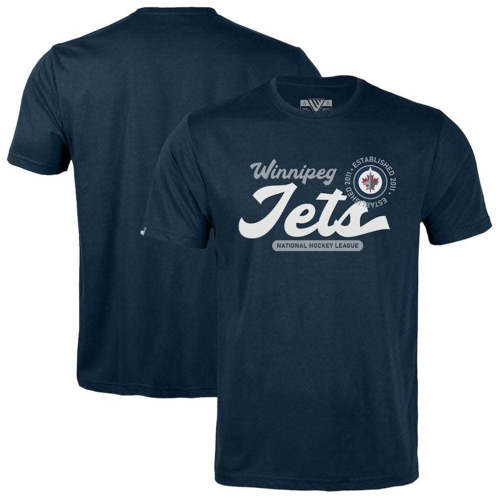 Winnipeg Jets Levelwear Youth Little Richmond Monument T-Shirt Navy