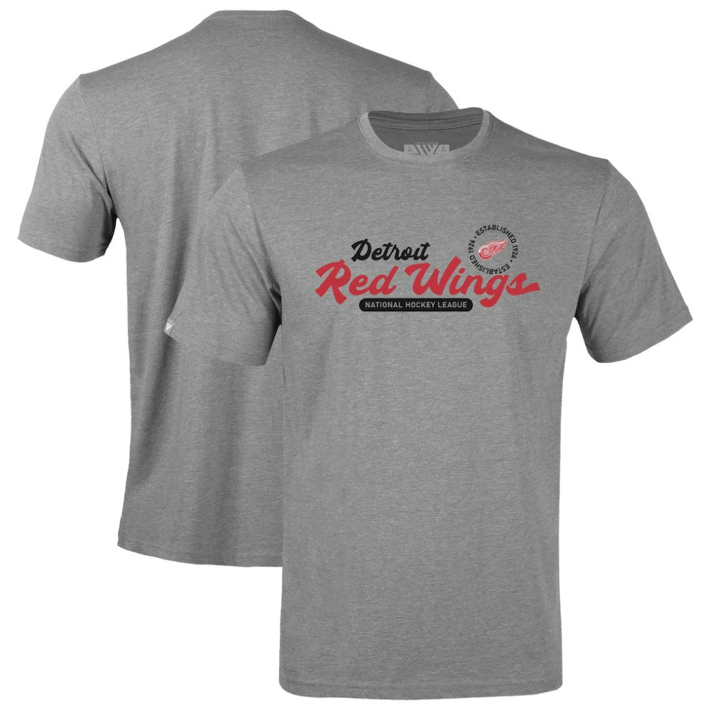 Detroit Red Wings Levelwear Youth Little Richmond Monument T-Shirt Gray
