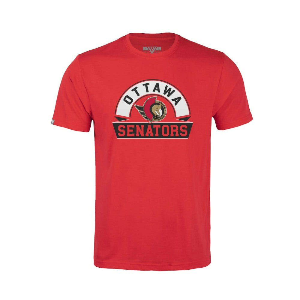 Ottawa Senators Levelwear Youth Little Richmond Banner Arch T-Shirt Red