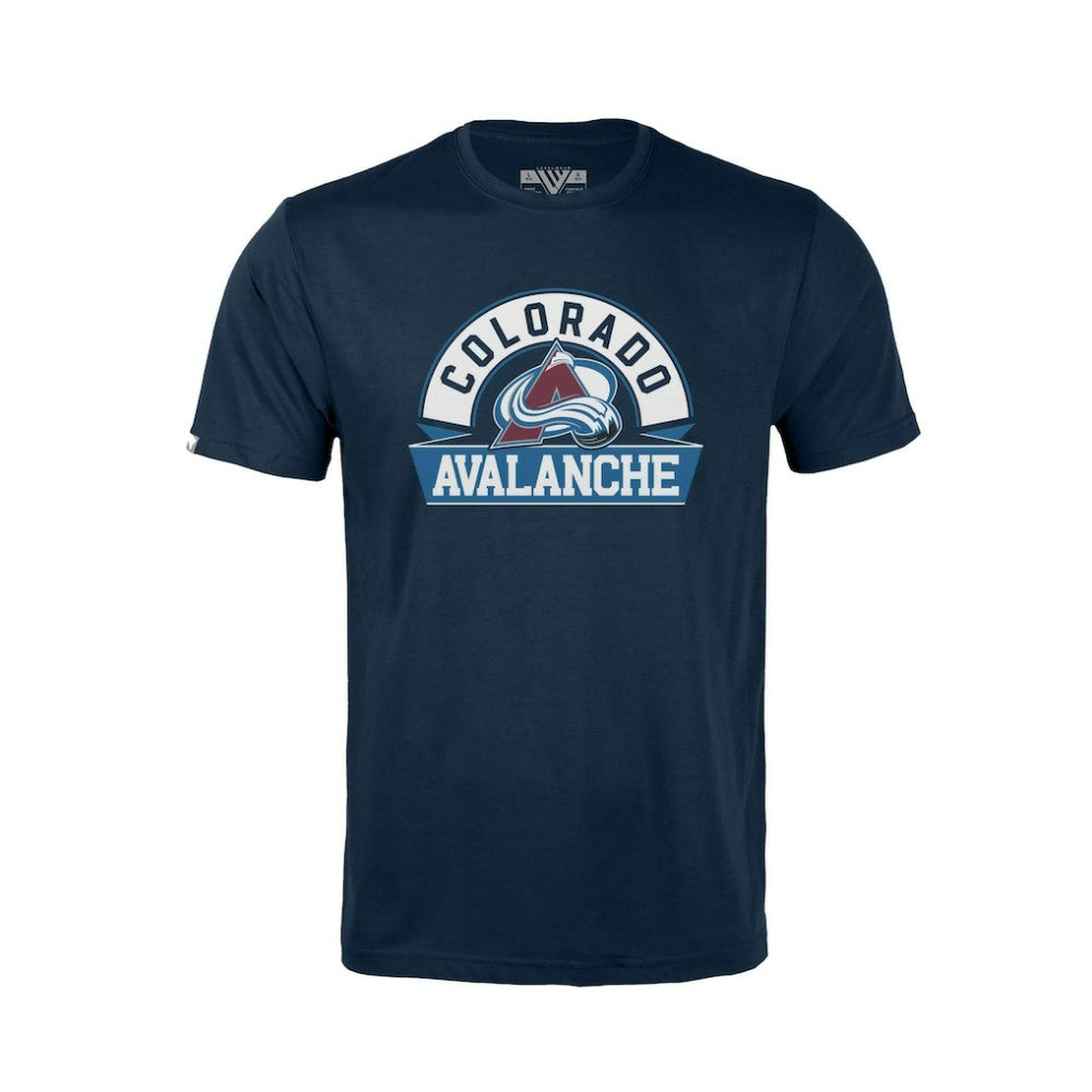 Colorado Avalanche Levelwear Youth Little Richmond Banner Arch T-Shirt Navy