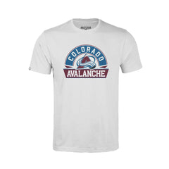 Colorado Avalanche Levelwear Youth Little Richmond Banner Arch T-Shirt White