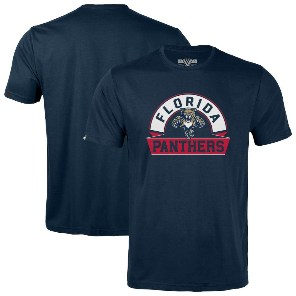 Florida Panthers Levelwear Youth Little Richmond Banner Arch T-Shirt Navy