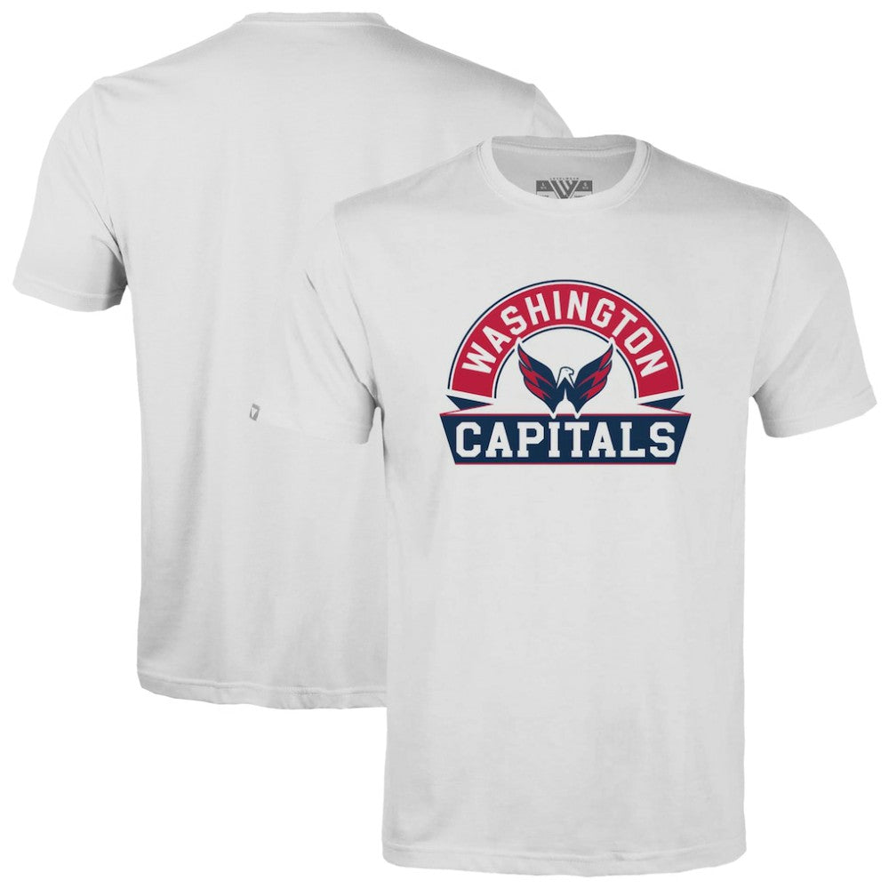 Washington Capitals Levelwear Youth Little Richmond Banner Arch T-Shirt White