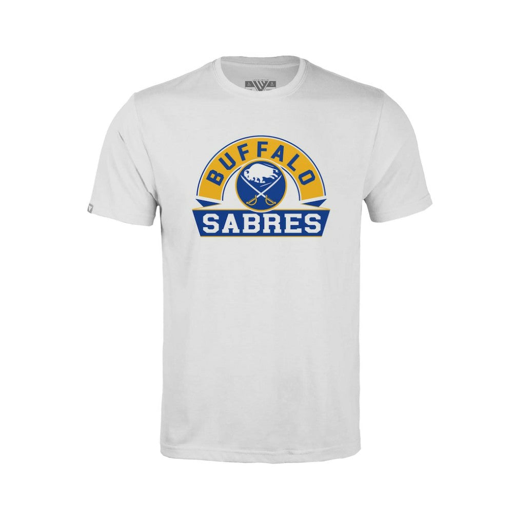 Buffalo Sabres Levelwear Youth Little Richmond Banner Arch T-Shirt White