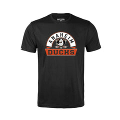 Anaheim Ducks Levelwear Youth Little Richmond Banner Arch T-Shirt Black