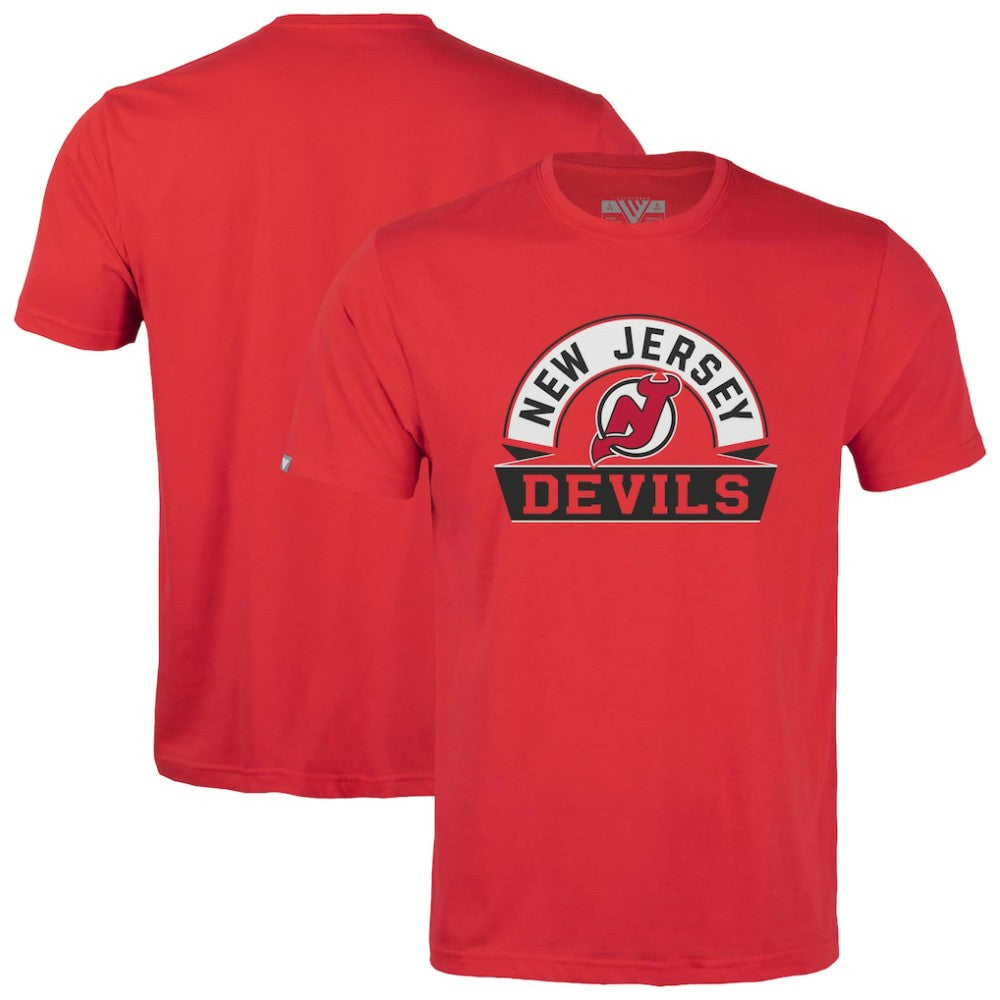 New Jersey Devils Levelwear Youth Little Richmond Banner Arch T-Shirt Red