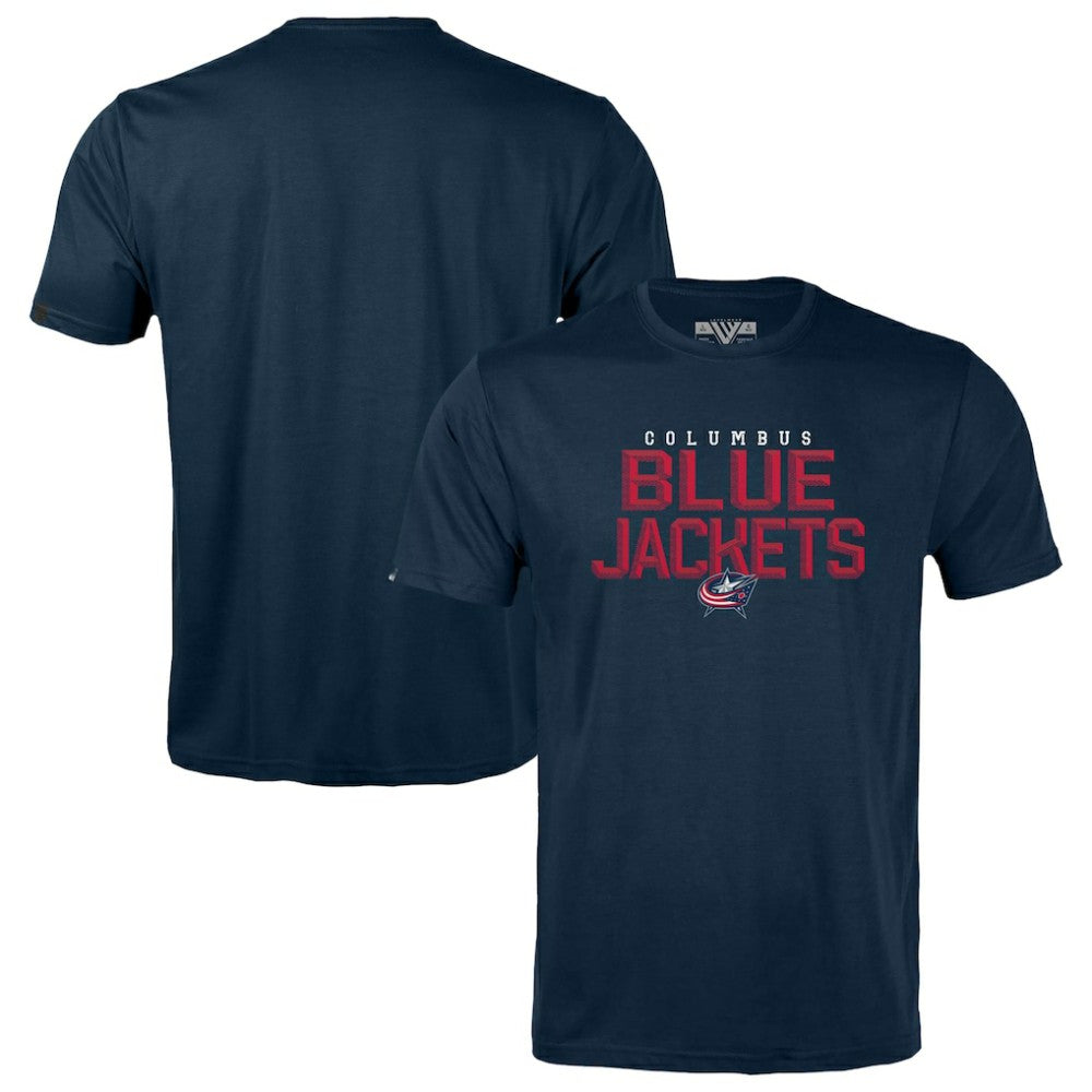 Columbus Blue Jackets Levelwear Youth Little Richmond Carve T-Shirt Navy