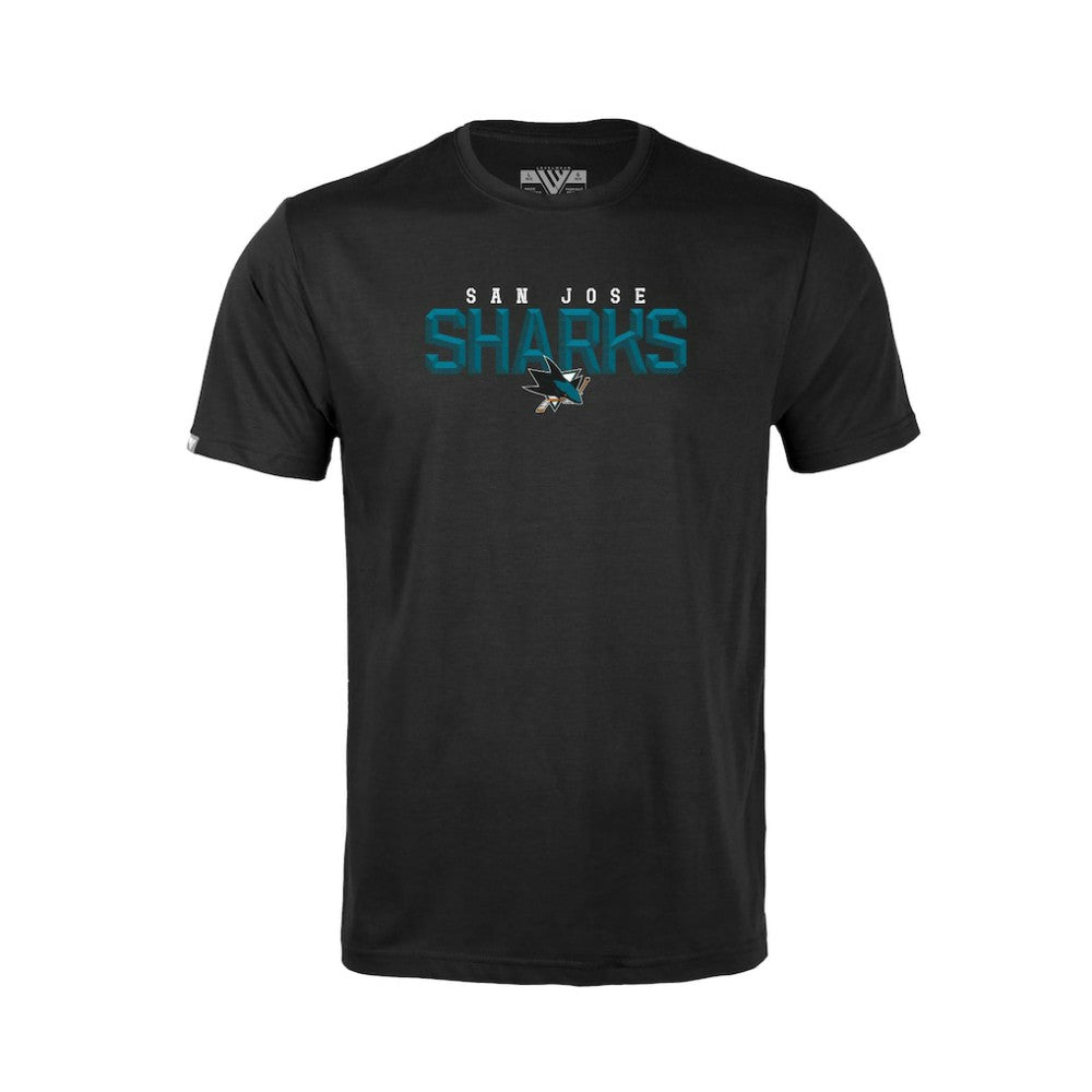 San Jose Sharks Levelwear Youth Little Richmond Carve T-Shirt Black