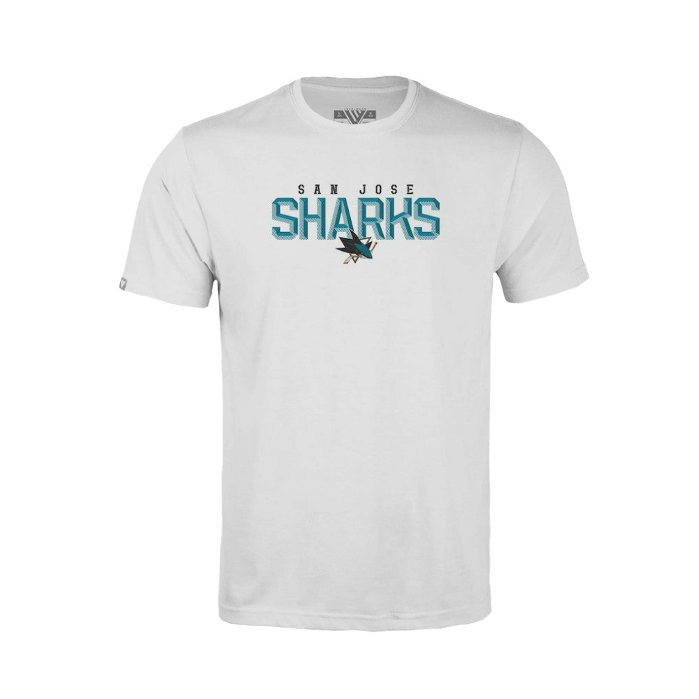 San Jose Sharks Levelwear Youth Little Richmond Carve T-Shirt White
