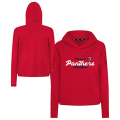Florida Panthers Levelwear Women's Sweet Monument Tri-Blend Cropped Pullover Hoodie Red