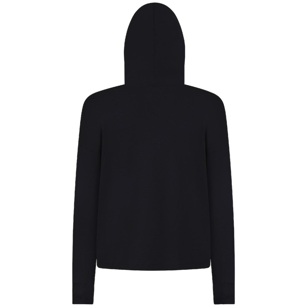 Philadelphia Flyers Levelwear Women's Sweet Banner Arch Tri-Blend Cropped Pullover Hoodie Black