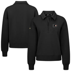 Philadelphia Flyers Levelwear Women's Canmore Quarter-Zip Pullover Black
