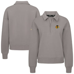 Chicago Blackhawks Levelwear Women's Canmore Quarter-Zip Pullover Gray