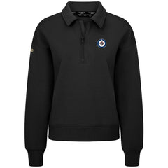 Winnipeg Jets Levelwear Women's Canmore Quarter-Zip Pullover Black