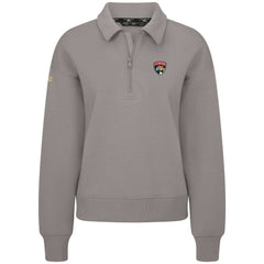Florida Panthers Levelwear Women's Canmore Quarter-Zip Pullover Gray