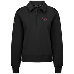 Washington Capitals Levelwear Women's Canmore Quarter-Zip Pullover Black
