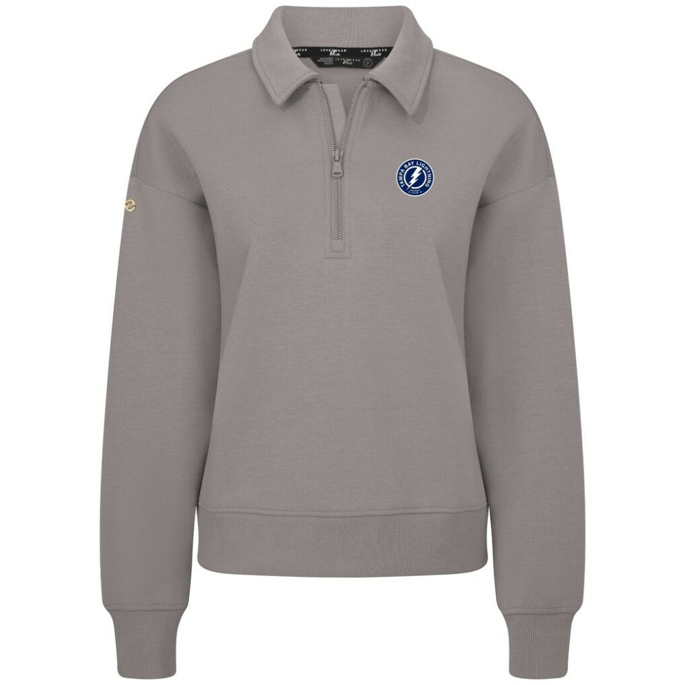 Tampa Bay Lightning Levelwear Women's Canmore Quarter-Zip Pullover Gray