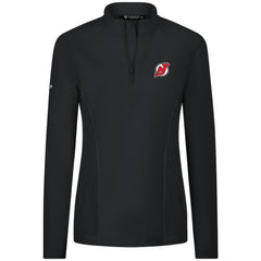 New Jersey Devils Levelwear Women's Upright Quarter-Zip Pullover Black