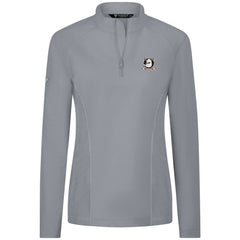 Anaheim Ducks Levelwear Women's Upright Quarter-Zip Pullover Gray