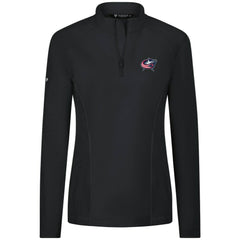 Columbus Blue Jackets Levelwear Women's Upright Quarter-Zip Pullover Black