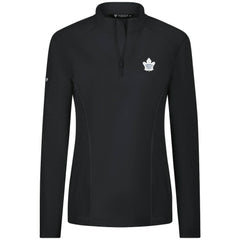 Toronto Maple Leafs Levelwear Women's Upright Quarter-Zip Pullover Black