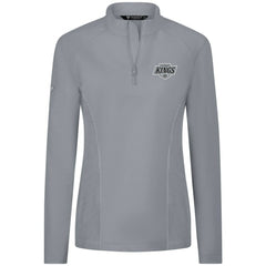 Los Angeles Kings Levelwear Women's Upright Quarter-Zip Pullover Gray