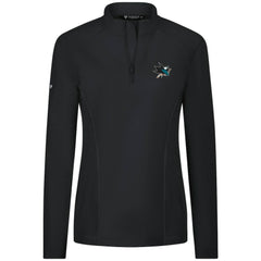 San Jose Sharks Levelwear Women's Upright Quarter-Zip Pullover Black
