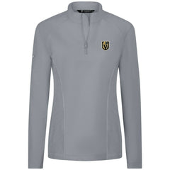 Vegas Golden Knights Levelwear Women's Upright Quarter-Zip Pullover Gray