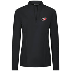 Carolina Hurricanes Levelwear Women's Upright Quarter-Zip Pullover Black