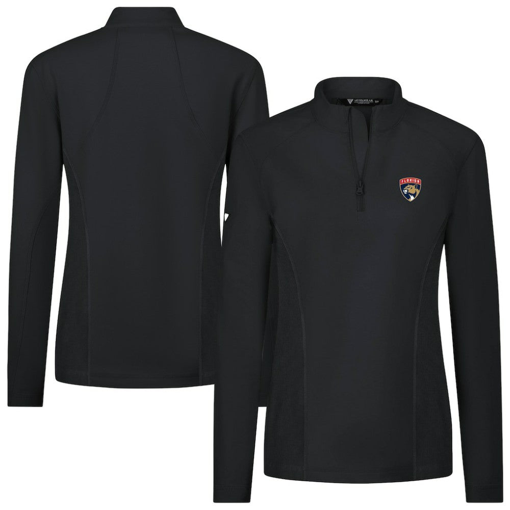 Florida Panthers Levelwear Women's Upright Quarter-Zip Pullover Black