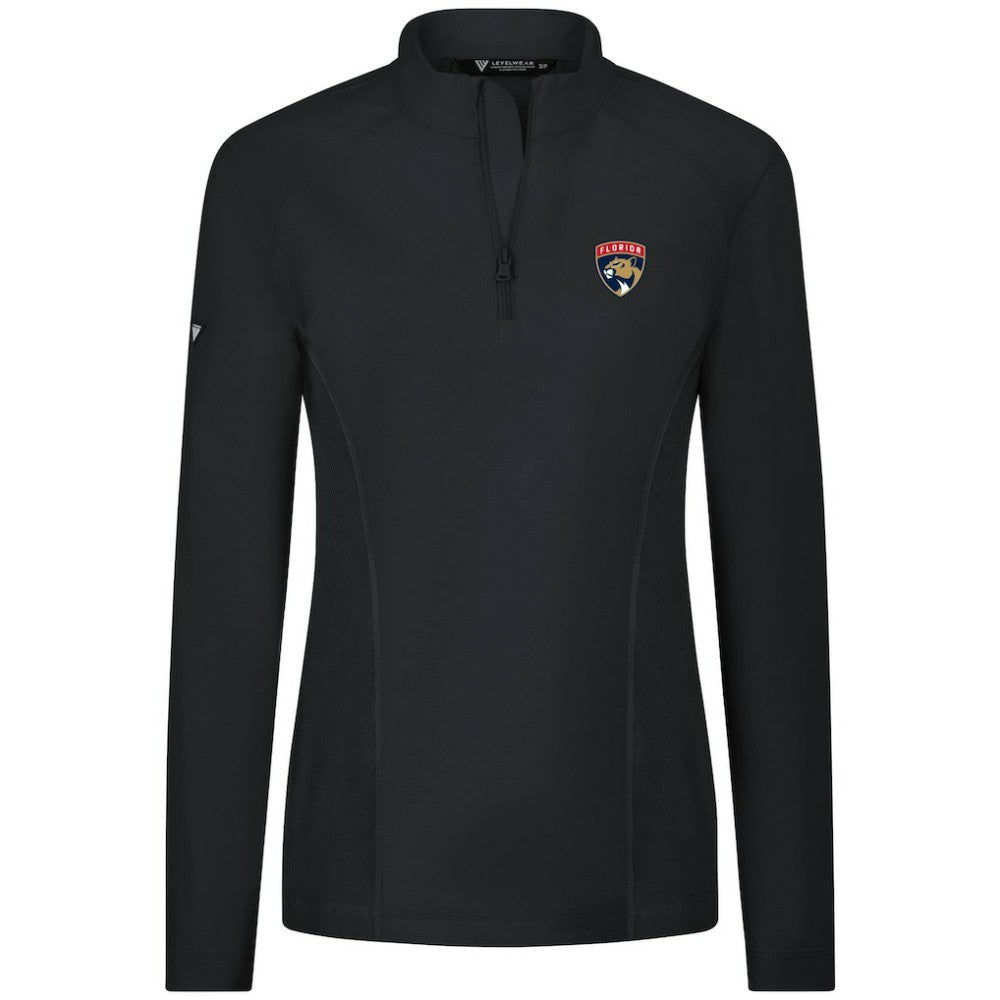 Florida Panthers Levelwear Women's Upright Quarter-Zip Pullover Black