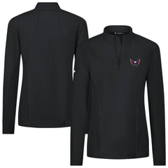 Washington Capitals Levelwear Women's Upright Quarter-Zip Pullover Black