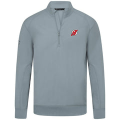 New Jersey Devils Levelwear Upright Tri-Blend Quarter-Zip Pullover Gray