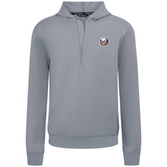 New York Islanders Levelwear Technic Quarter-Zip Pullover Hoodie Gray