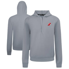 New Jersey Devils Levelwear Technic Quarter-Zip Pullover Hoodie Gray