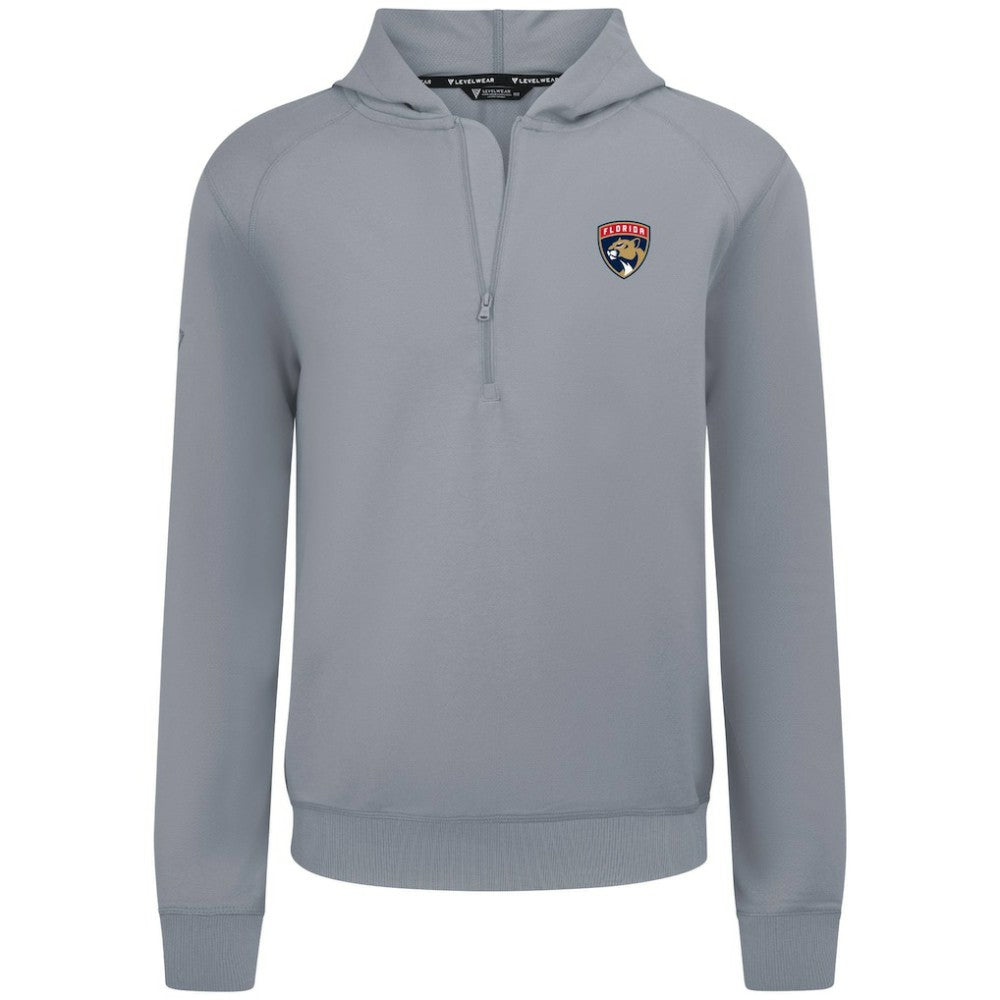 Florida Panthers Levelwear Technic Quarter-Zip Pullover Hoodie Gray
