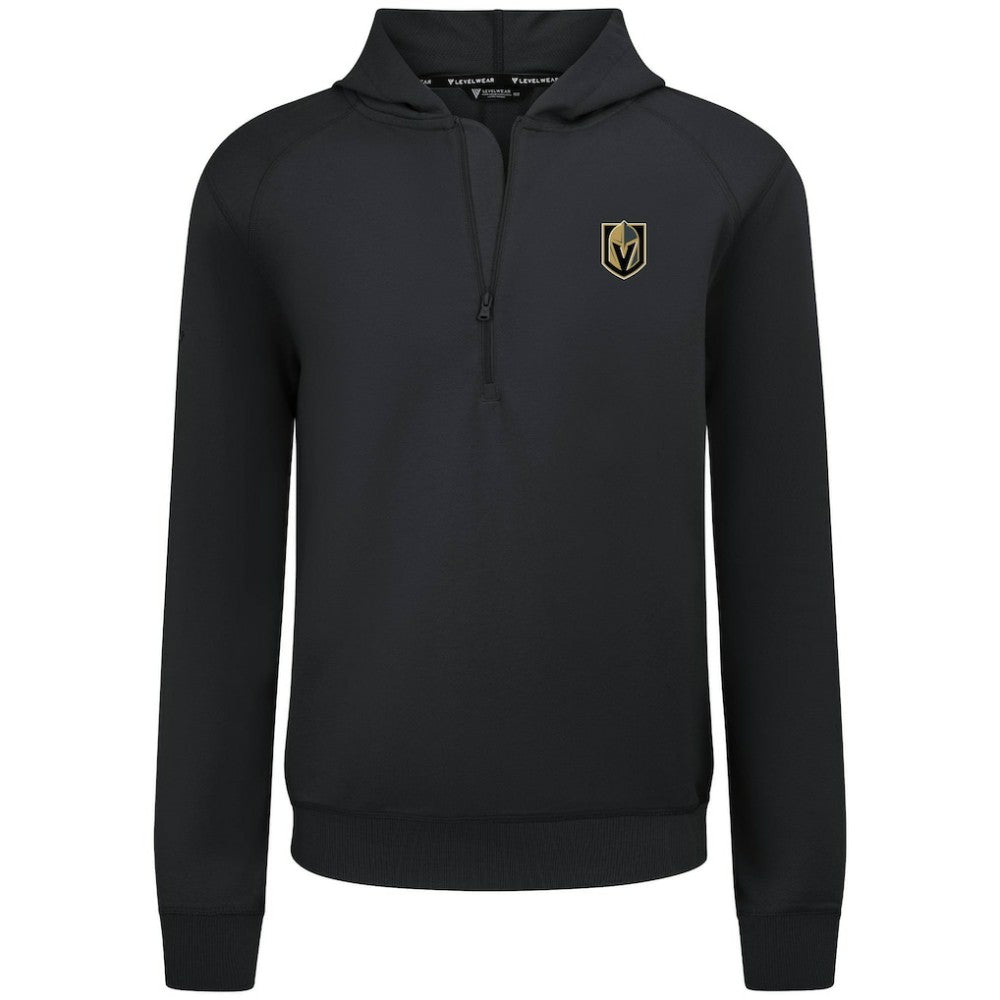 Vegas Golden Knights Levelwear Technic Quarter-Zip Pullover Hoodie Black