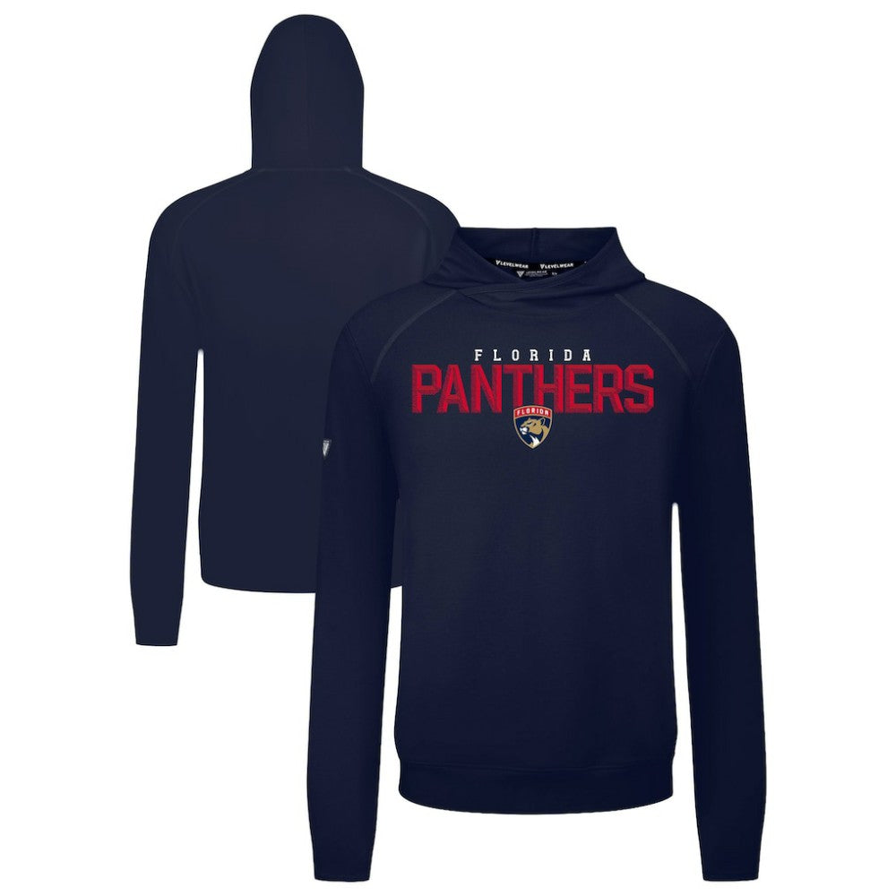 Florida Panthers Levelwear Mandate Carve Tri-Blend Pullover Hoodie Navy
