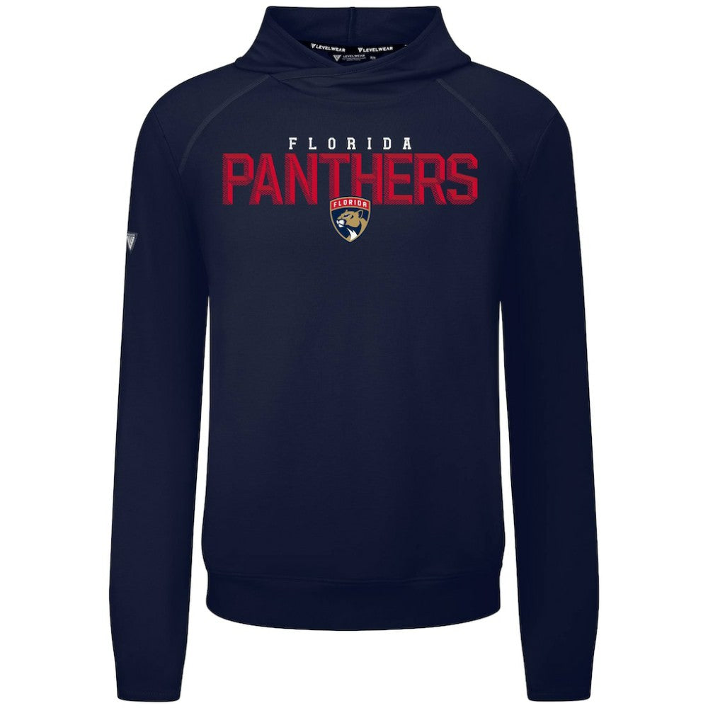 Florida Panthers Levelwear Mandate Carve Tri-Blend Pullover Hoodie Navy