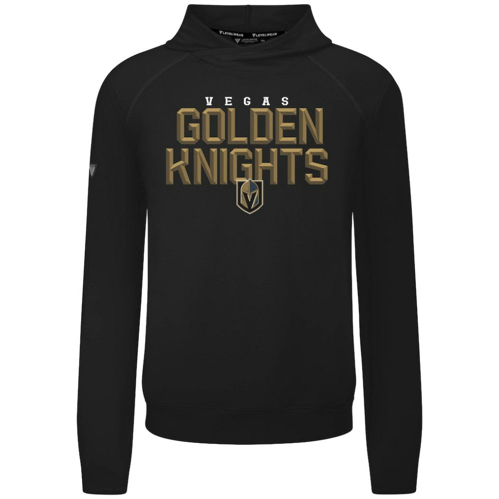 Vegas Golden Knights Levelwear Mandate Carve Tri-Blend Pullover Hoodie Black